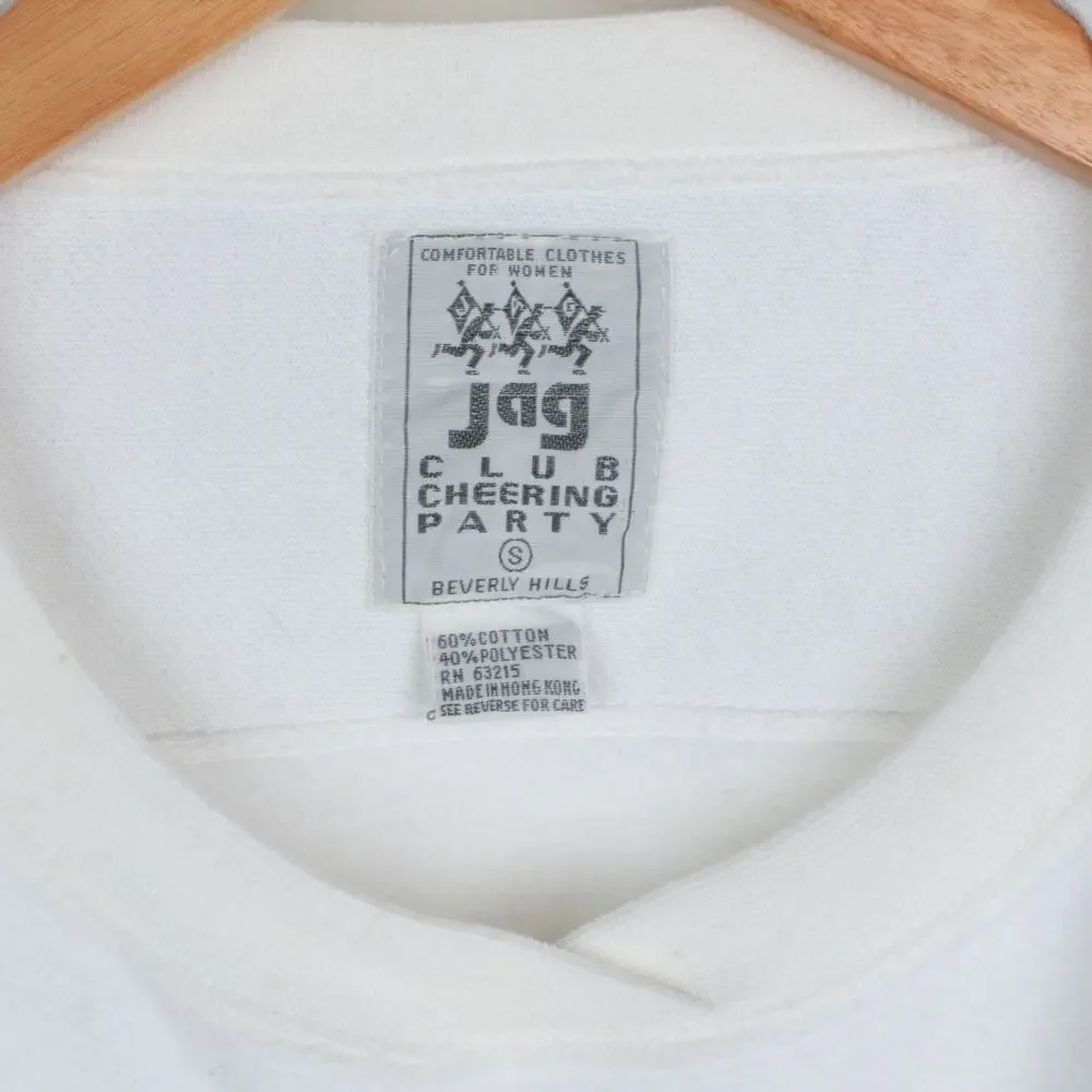 Vintage 80s White Sweatsuit Set Size S Jag Club - Picture 8 of 8